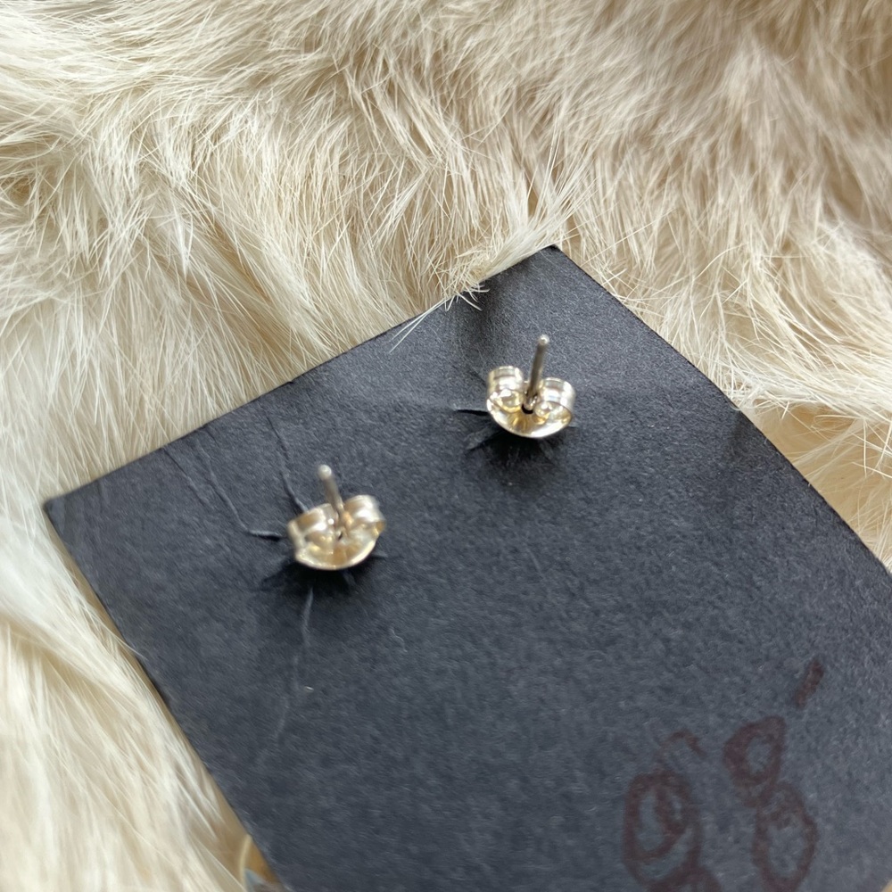 Handmade Sterling Silver Leaf Swirl Statement Earrings - Picture 4 of 4